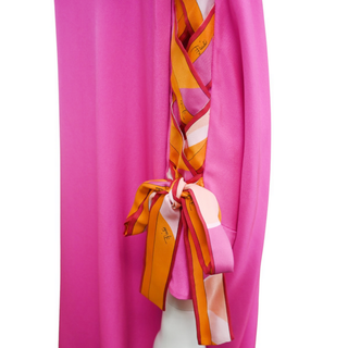 EMILIO PUCCI | Neon Pink Kaftan Dress
