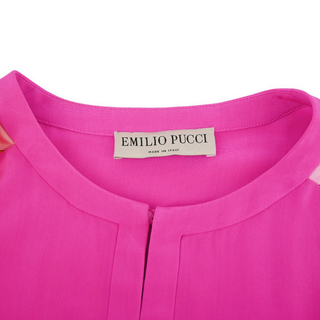 EMILIO PUCCI | Neon Pink Kaftan Dress