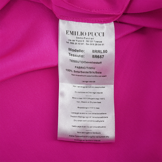 EMILIO PUCCI | Neon Pink Kaftan Dress