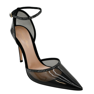 GIANVITO ROSSI | Sabin Black Plexi Embellished Pumps