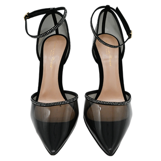 GIANVITO ROSSI | Sabin Black Plexi Embellished Pumps