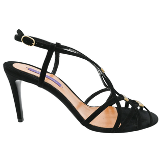 RALPH LAUREN | Ardin Suede Strappy Heeled Sandals