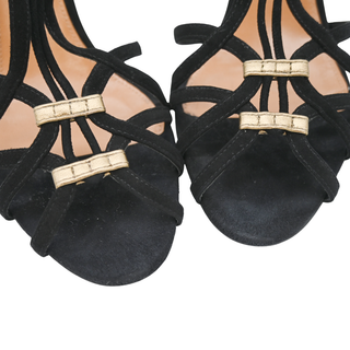 RALPH LAUREN | Ardin Suede Strappy Heeled Sandals