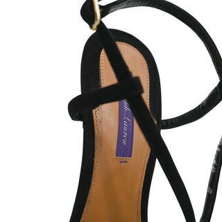 RALPH LAUREN | Ardin Suede Strappy Heeled Sandals