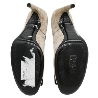 ROGER VIVIER | Trompette Beige Suede Pumps