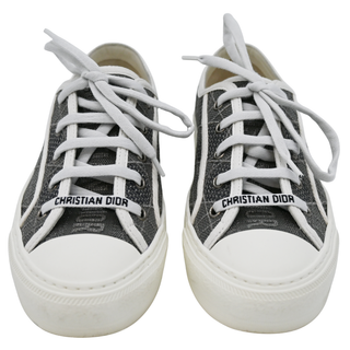 CHRISTIAN DIOR | Walk'N'Dior Gray Embroidered Cannage Sneakers