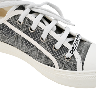 CHRISTIAN DIOR | Walk'N'Dior Gray Embroidered Cannage Sneakers