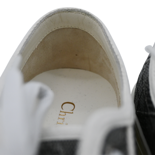 CHRISTIAN DIOR | Walk'N'Dior Gray Embroidered Cannage Sneakers