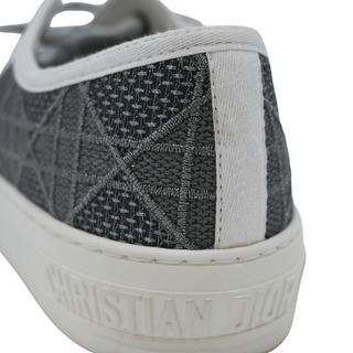 CHRISTIAN DIOR | Walk'N'Dior Gray Embroidered Cannage Sneakers