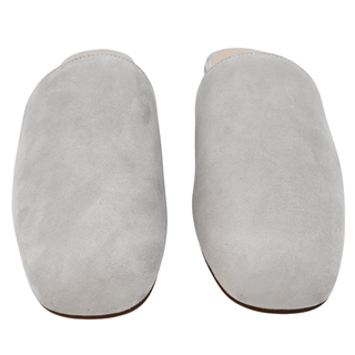 STUART WEITZMAN | Mulearky Light Gray Suede Mules