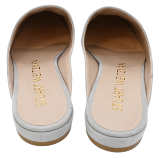 STUART WEITZMAN | Mulearky Light Gray Suede Mules