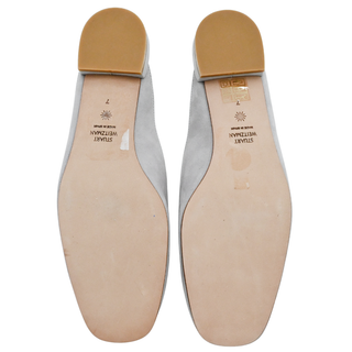 STUART WEITZMAN | Mulearky Light Gray Suede Mules