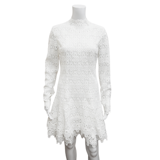 SIMKHAI | Joy White Lace Mini Dress