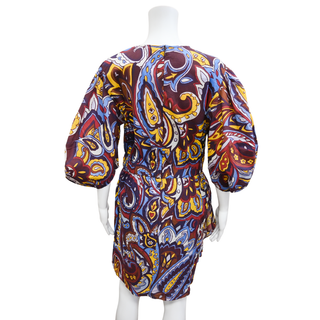 RHODE | Pia Retro Paisley Ice Mini Dress