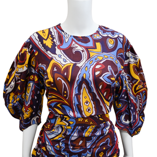 RHODE | Pia Retro Paisley Ice Mini Dress