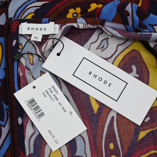 RHODE | Pia Retro Paisley Ice Mini Dress