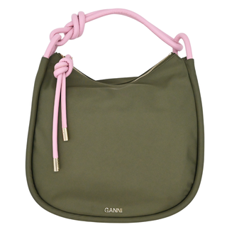 GANNI | Knot Kalamata Green Hobo Bag