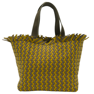 NAGHEDI | Havana Basketweave Palma Woven Tote Bag
