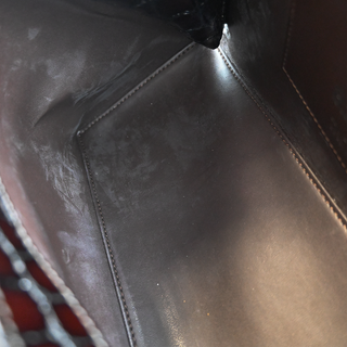 THE ATTICO | ''8.30 PM'' Coffee Oversized Embossed Clutch