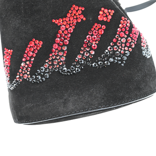 CHRISTIAN LOUBOUTIN | Marie Jane Embellished Suede Bucket Bag