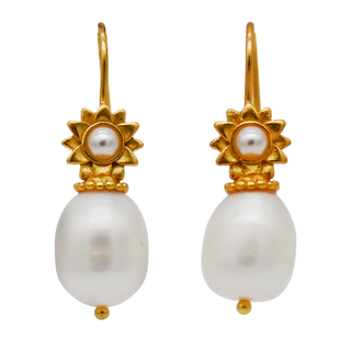 JULIE VOS | Flora Pearl Hook Earrings