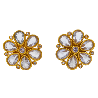 JULIE VOS | Lavender Daisy Stud Earrings