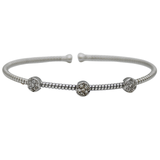 &nbsp; | 18K White Gold Diamond Station Bracelet