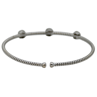 &nbsp; | 18K White Gold Diamond Station Bracelet