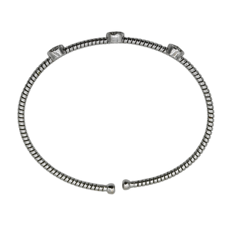 &nbsp; | 18K White Gold Diamond Station Bracelet