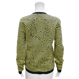KENZO | Lime Zig-Zag 'K' Sweatshirt