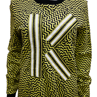 KENZO | Lime Zig-Zag 'K' Sweatshirt