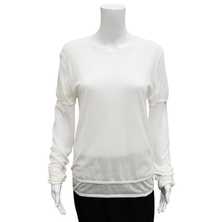 TOTEME | White Layered Knit Tee