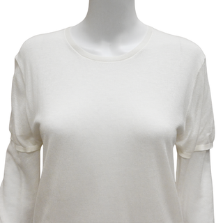 TOTEME | White Layered Knit Tee