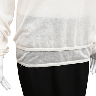 TOTEME | White Layered Knit Tee