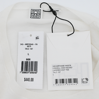 TOTEME | White Layered Knit Tee