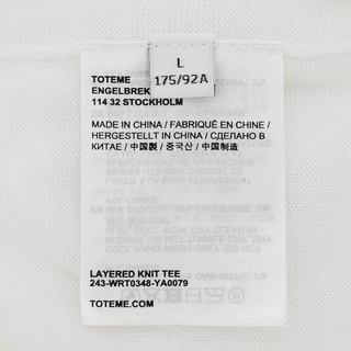 TOTEME | White Layered Knit Tee