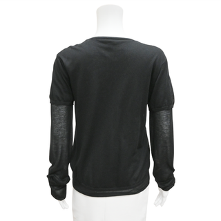 TOTEME | Black Layered Knit Tee