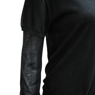 TOTEME | Black Layered Knit Tee