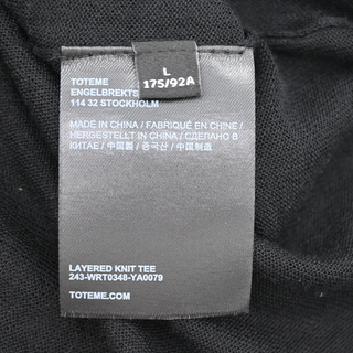 TOTEME | Black Layered Knit Tee