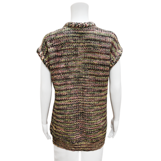 MISSONI | Multicolored Knit Short-Sleeve Cardigan