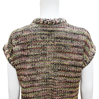 MISSONI | Multicolored Knit Short-Sleeve Cardigan