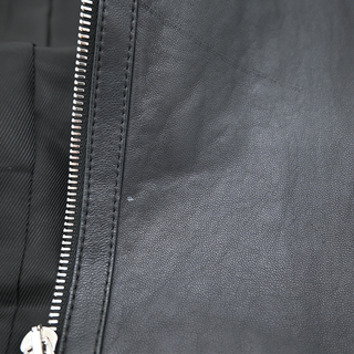 THE ROW | Black Lambskin Leather Zip Jacket