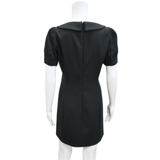 RED VALENTINO | Scoop Neck Collar Mini Dress