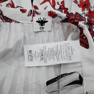 CHRISTIAN DIOR | Floral Denim Midi Skirt