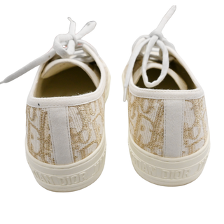 CHRISTIAN DIOR | Walk'N'Dior Gold Metallic Oblique Sneakers