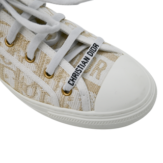 CHRISTIAN DIOR | Walk'N'Dior Gold Metallic Oblique Sneakers