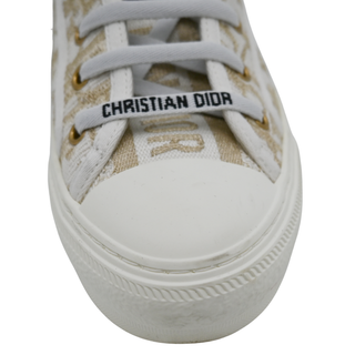 CHRISTIAN DIOR | Walk'N'Dior Gold Metallic Oblique Sneakers