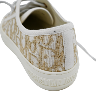 CHRISTIAN DIOR | Walk'N'Dior Gold Metallic Oblique Sneakers