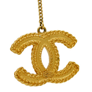 CHANEL | Matte Gold-Tone CC Drop Earrings