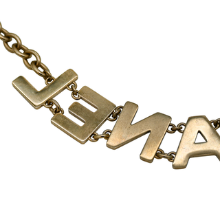 CHANEL | Black Crystal 'CHANEL' Embellished Necklace